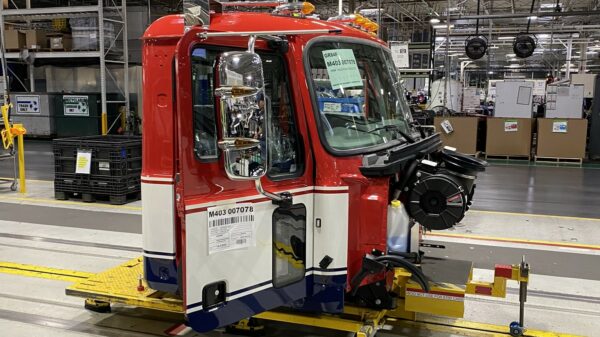 mack truck at plant alternate text for this image