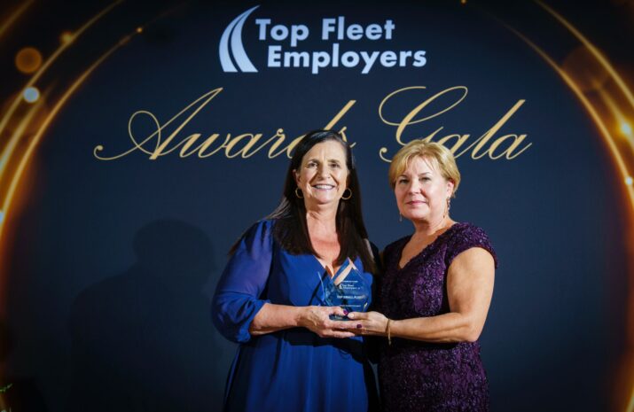 Picture of two women during an award ceremony