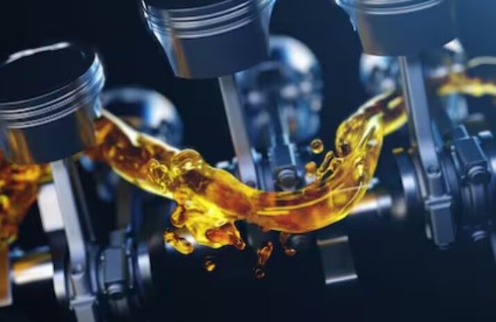 Picture of oil in the engine