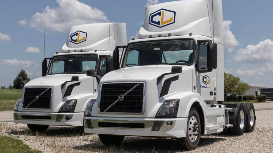 CommerceLink-branded trucks