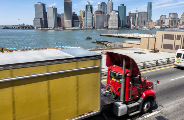 A truck in New York