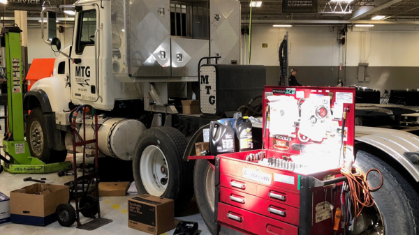 A truck and trailer repair shop