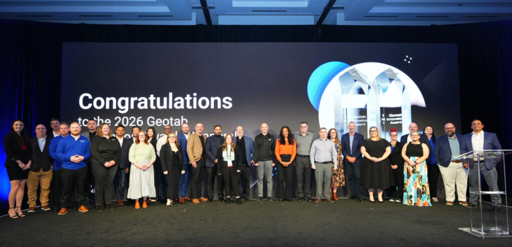 Geotab Fleet Innovations' award recipients, group photo