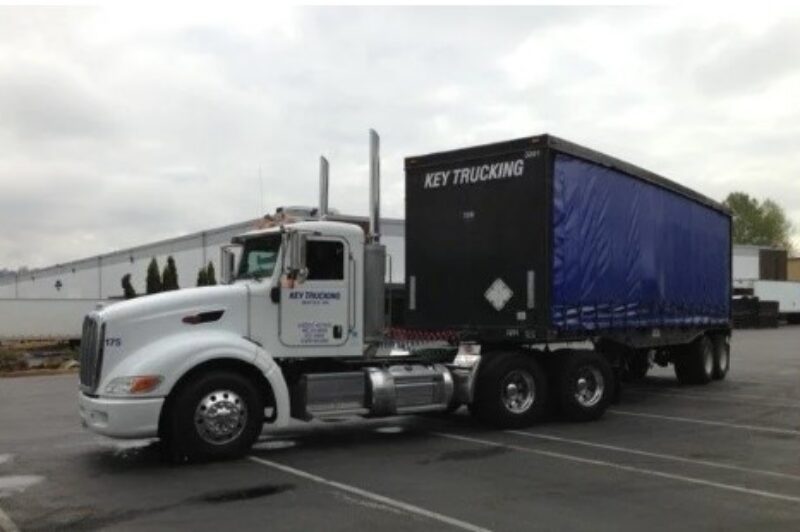 Picture of a Key Trucking truck