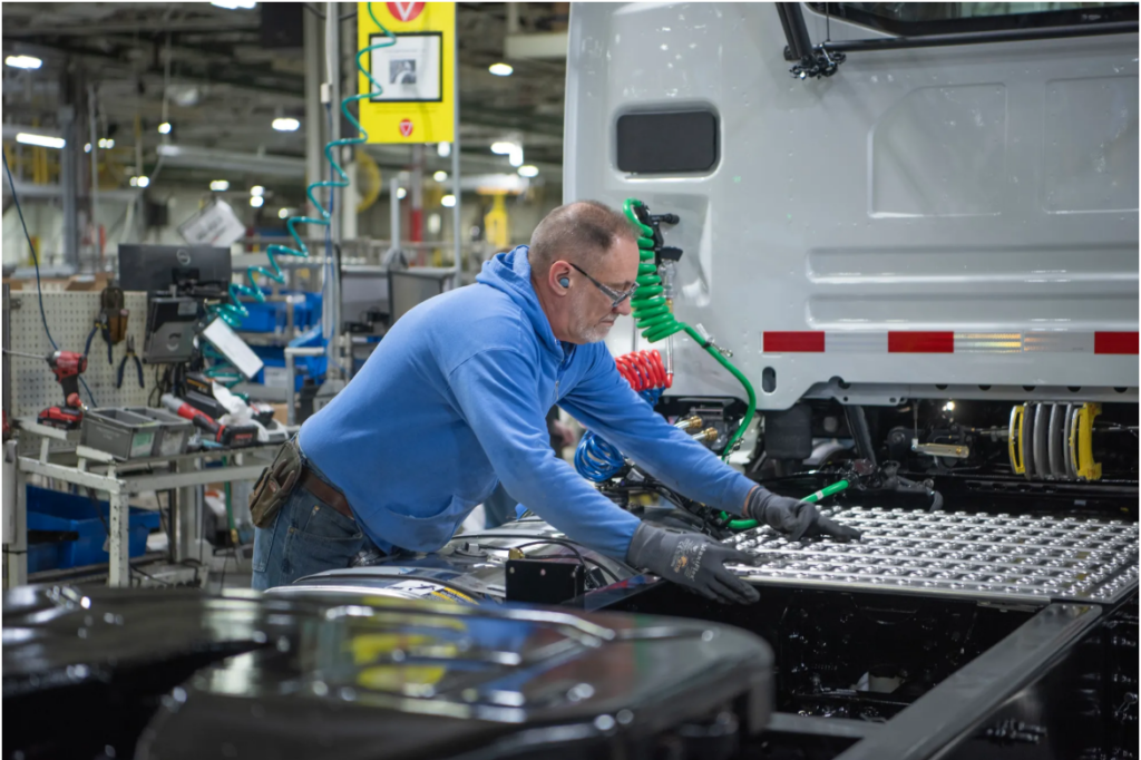 Worker building a VNR