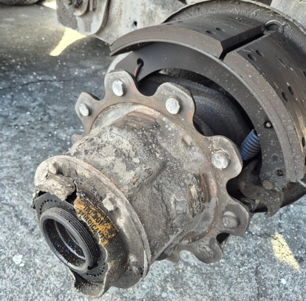 Broken studs on wheel-end