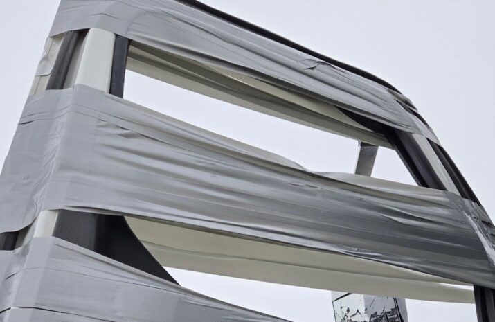 Duct-taped semi placed out of service article image