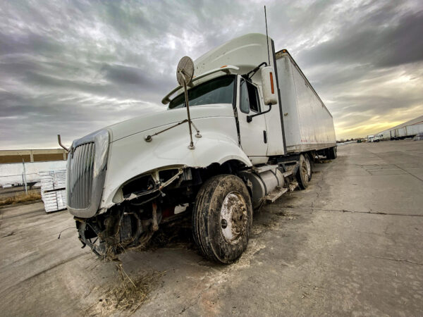 Semi-truck That Was Involved in an Accident