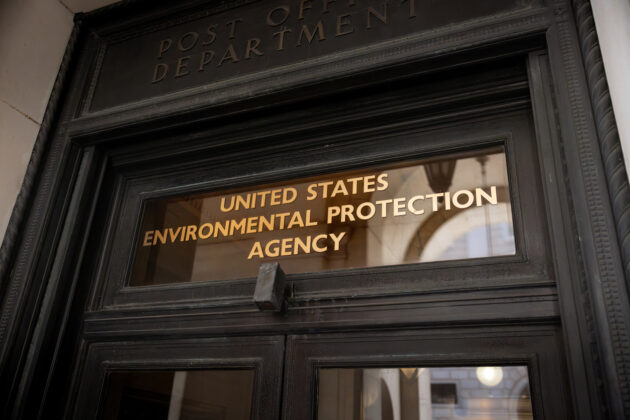 United States Environmental Protection Agency Lettering on headquarters building