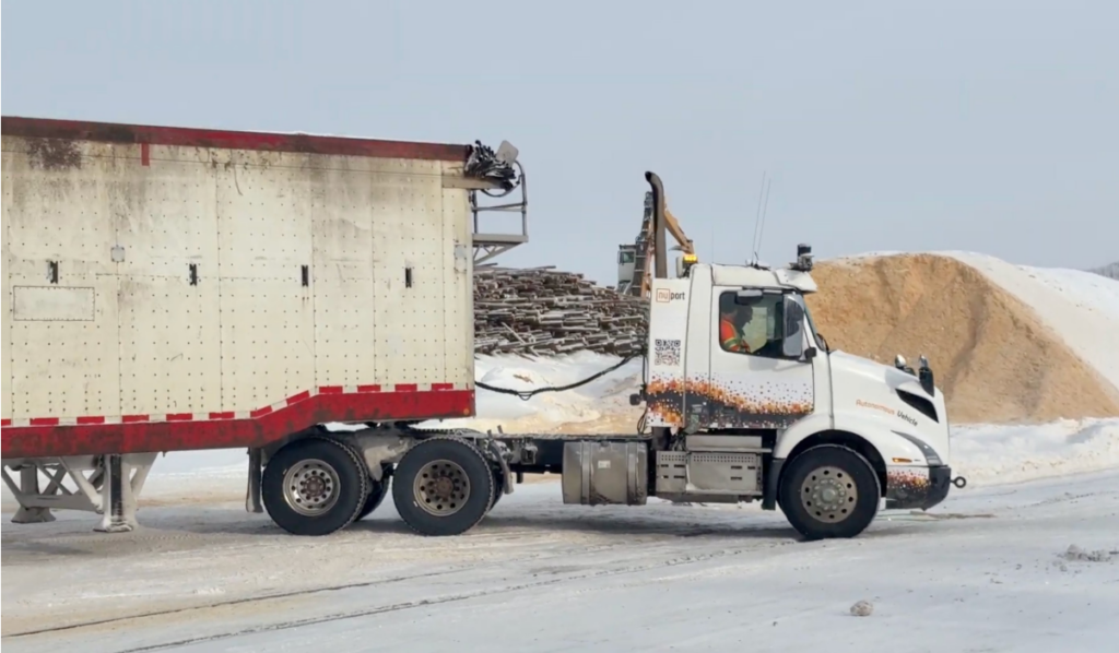 NuPort truck in forestry segment