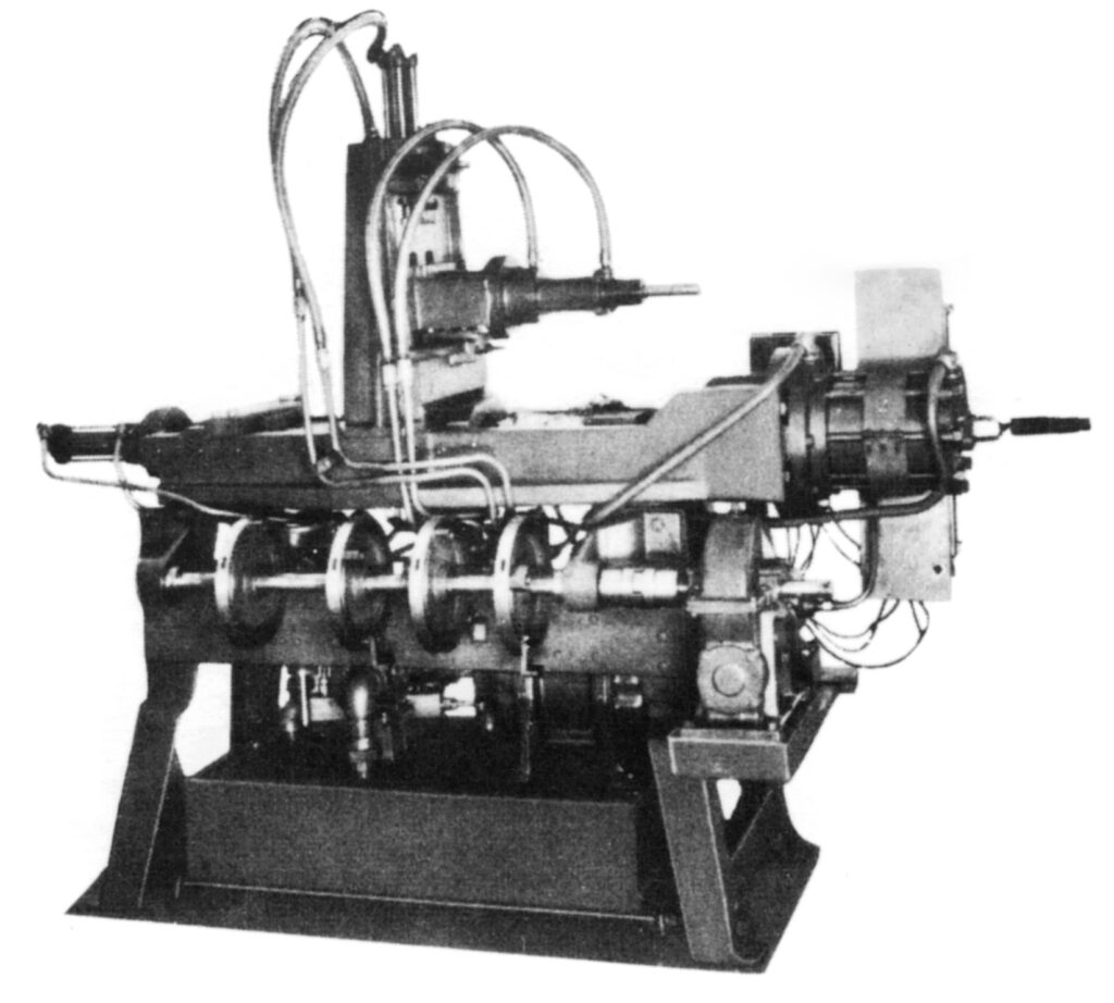 Picture of a 1934 injection molding machine
