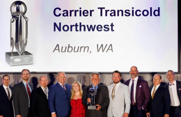 Group photo of Dealer of the year recipients in North America