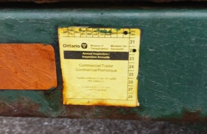Picture of an expired safety sticker