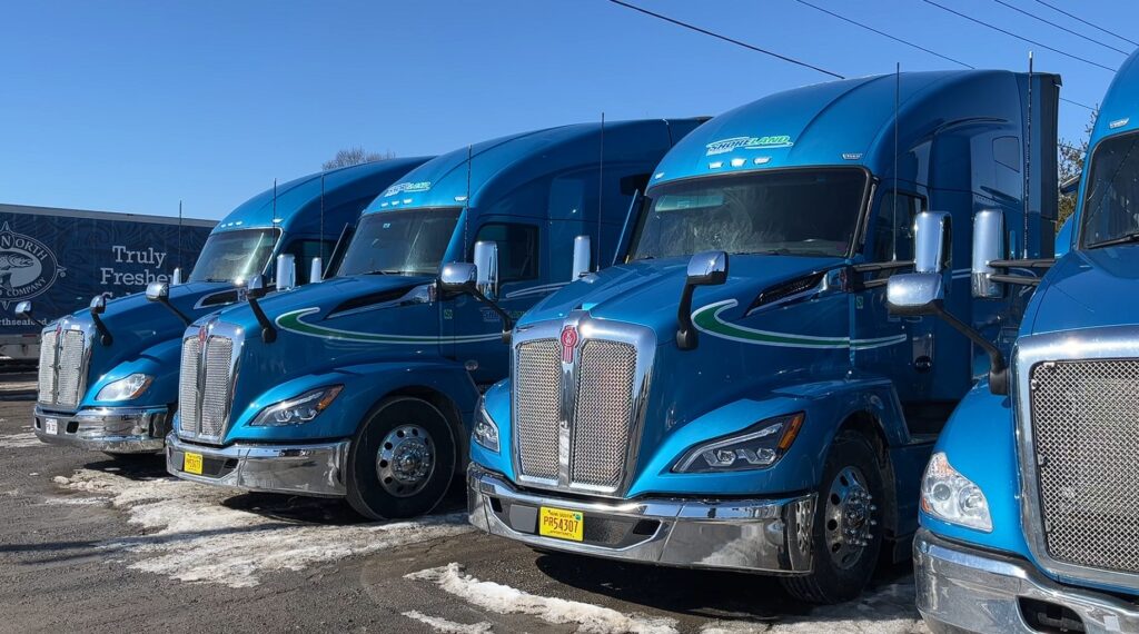Shoreland trucks lined up