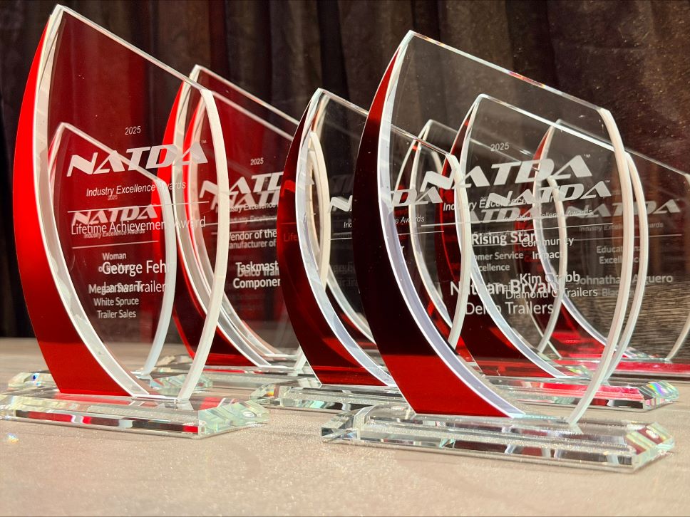 NATDA industry awards on table