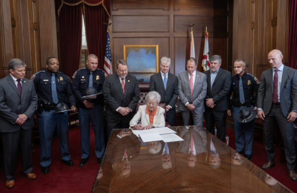 Alabama, Gov. Kay Ivey signs the law.