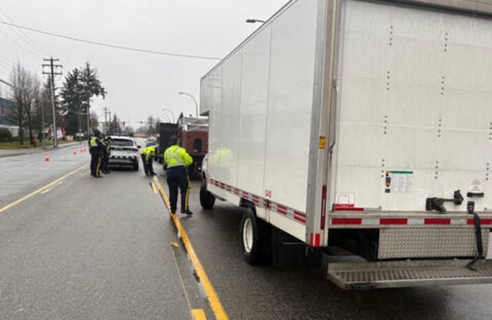Coquitlam RCMP blitz removes more than half of inspected trucks from road article image