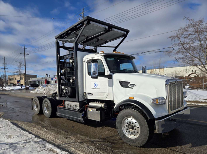 Elemental hydrogen fuel cell truck