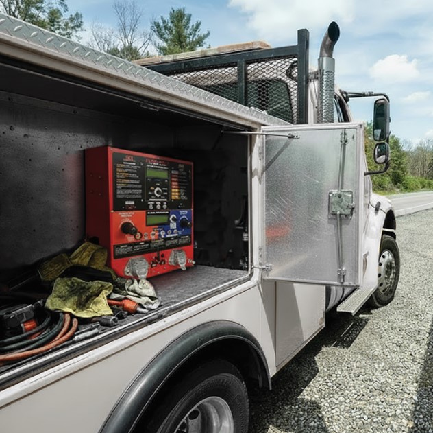 IPA diagnostic tool in mobile service truck