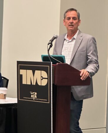 Mark Wallin at podium