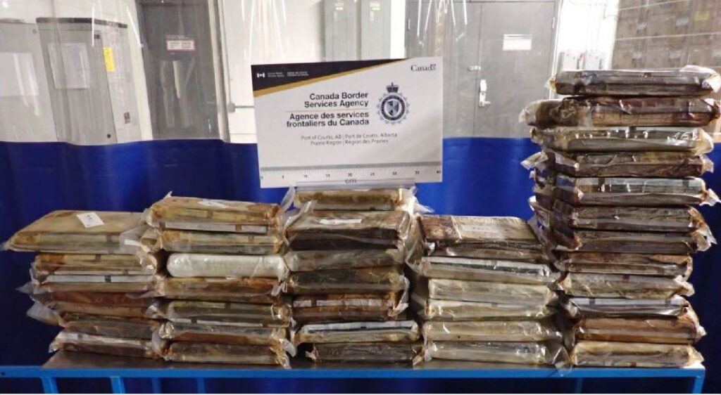 Cocaine confiscated at Coutts