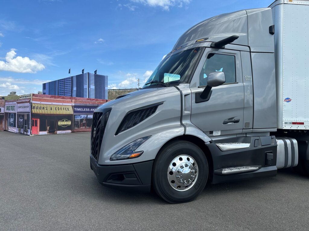 Volvo VNR on city track