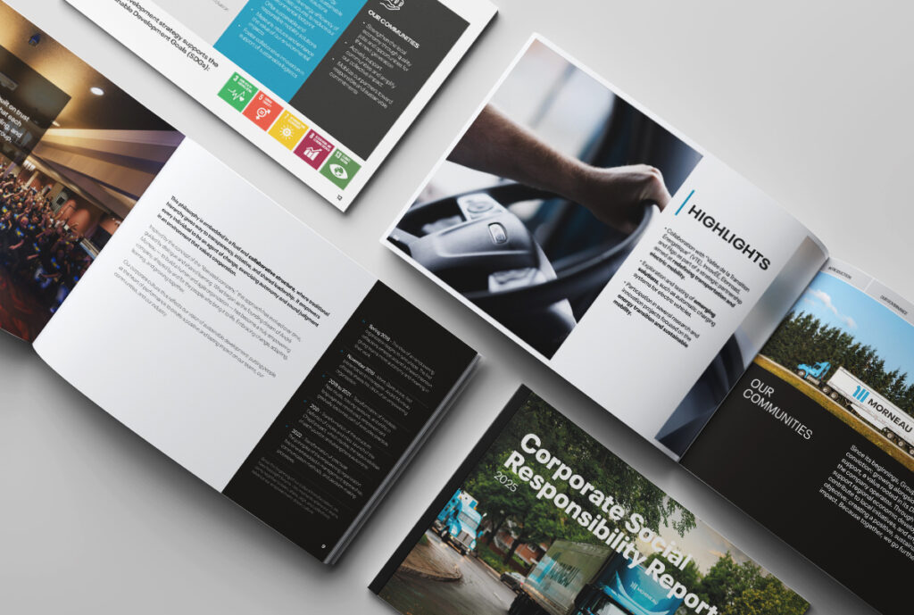 Groupe Morneau's image of ESG reports