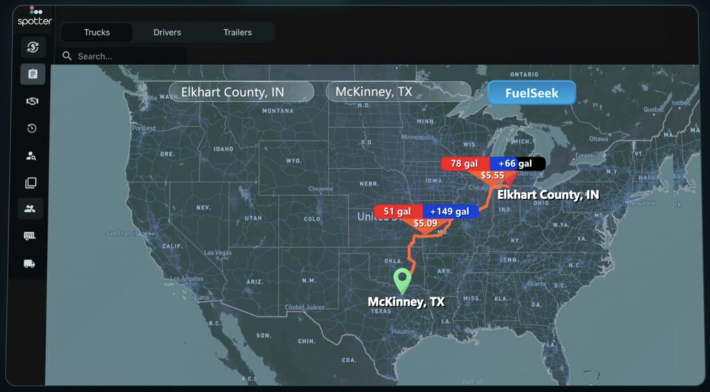 Spotter AI TMS screen shot