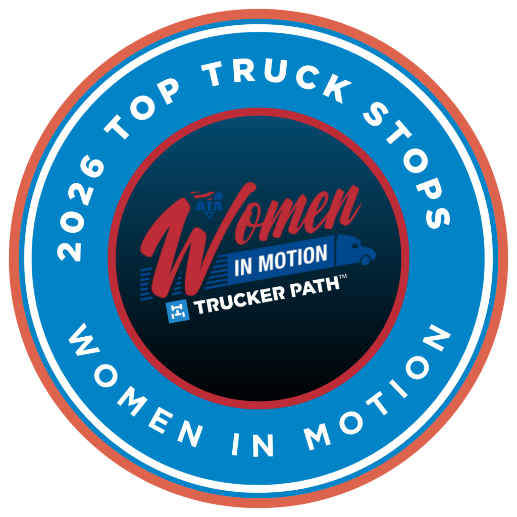 Stamp of recognition for 2026 Top Truck Stops for women 