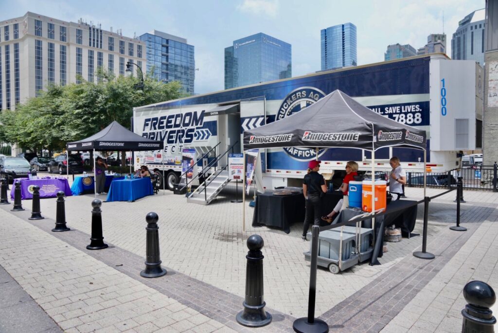 Freedom Drivers Project trailer at Bridgestone Tower