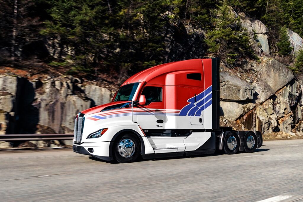A Kenworth T680 Featuring the TourAmerica Commemorative Paint Scheme