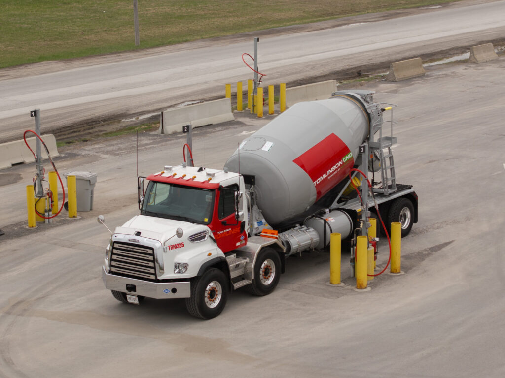 CNG ready-mix truck