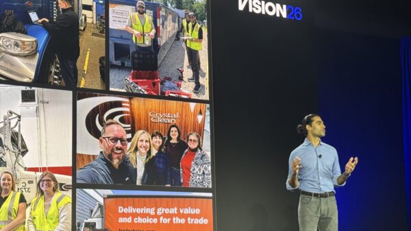 Motive CEO Shoaib Makani on stage during Vison conference 2026