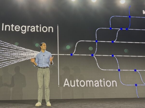 Motive CEO Shoaib Makani on stage during Vison conference 2026