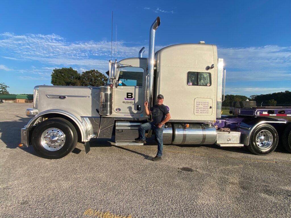 Richard Munkittrick with his truck