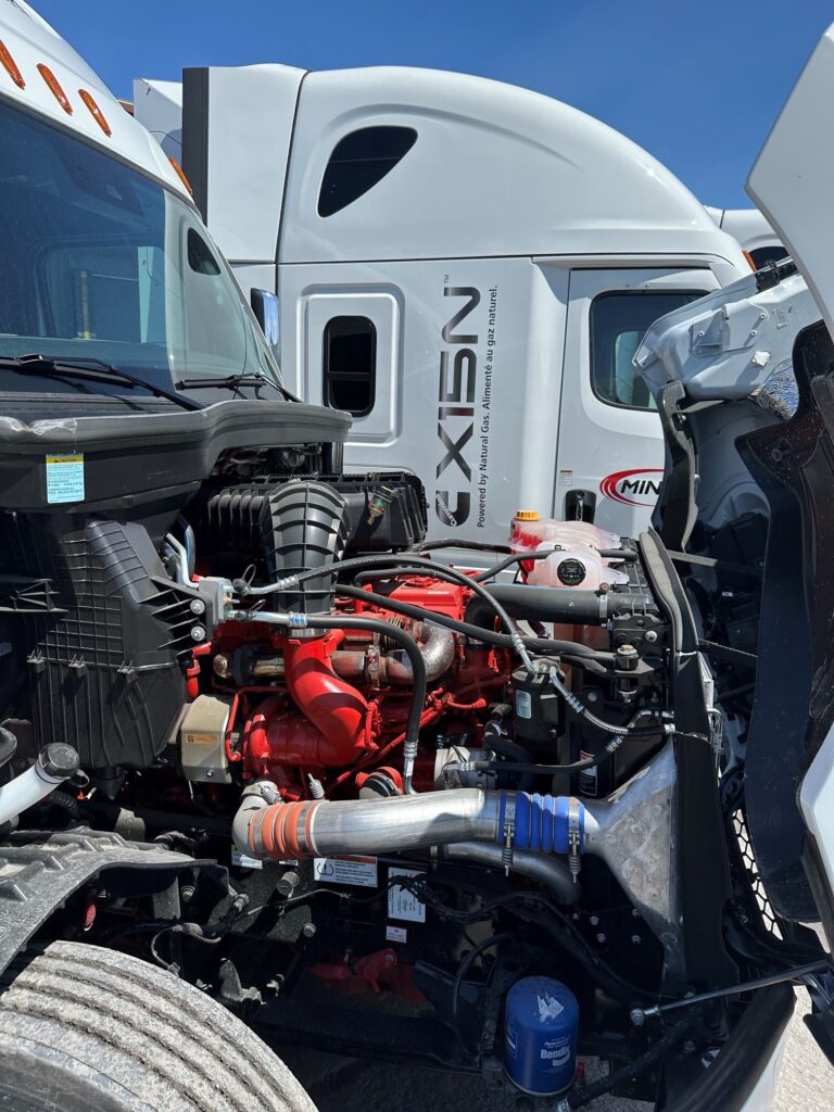 CNG engine under the hood