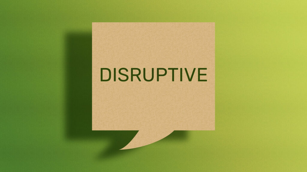 Disruptive sign