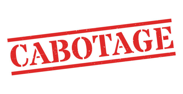 Cabotage – Red rubber stamp on blank background alternate text for this image