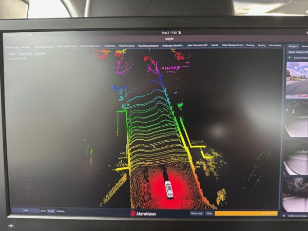 mapping on screen in car