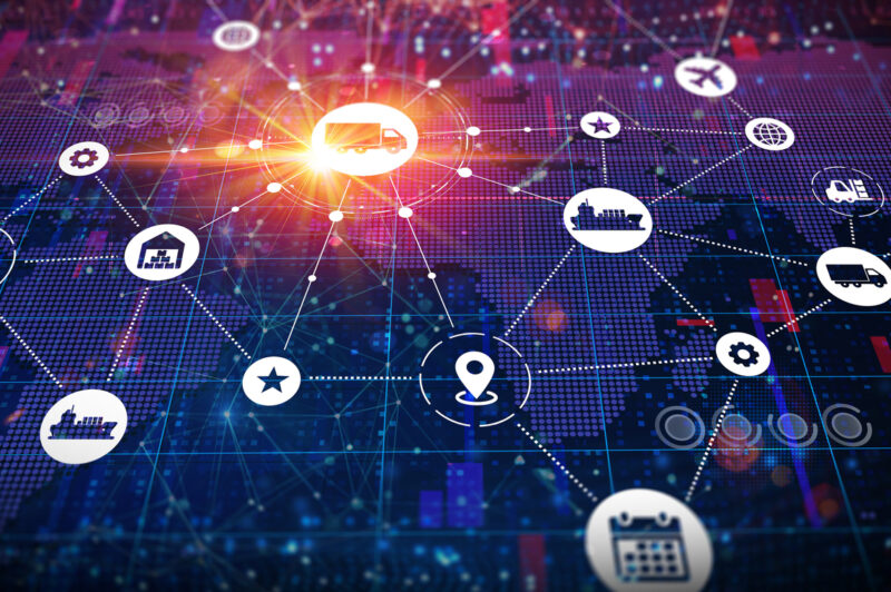 Supply chain graphic