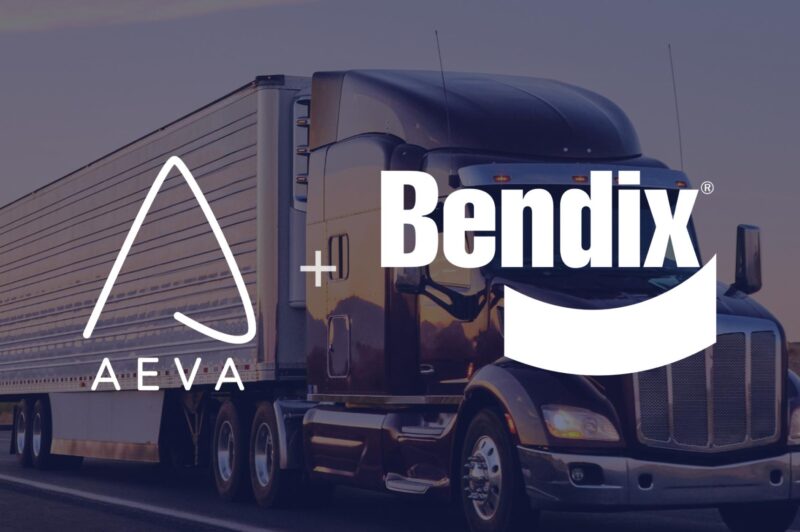 Bendix + Aeva partnership image with logos