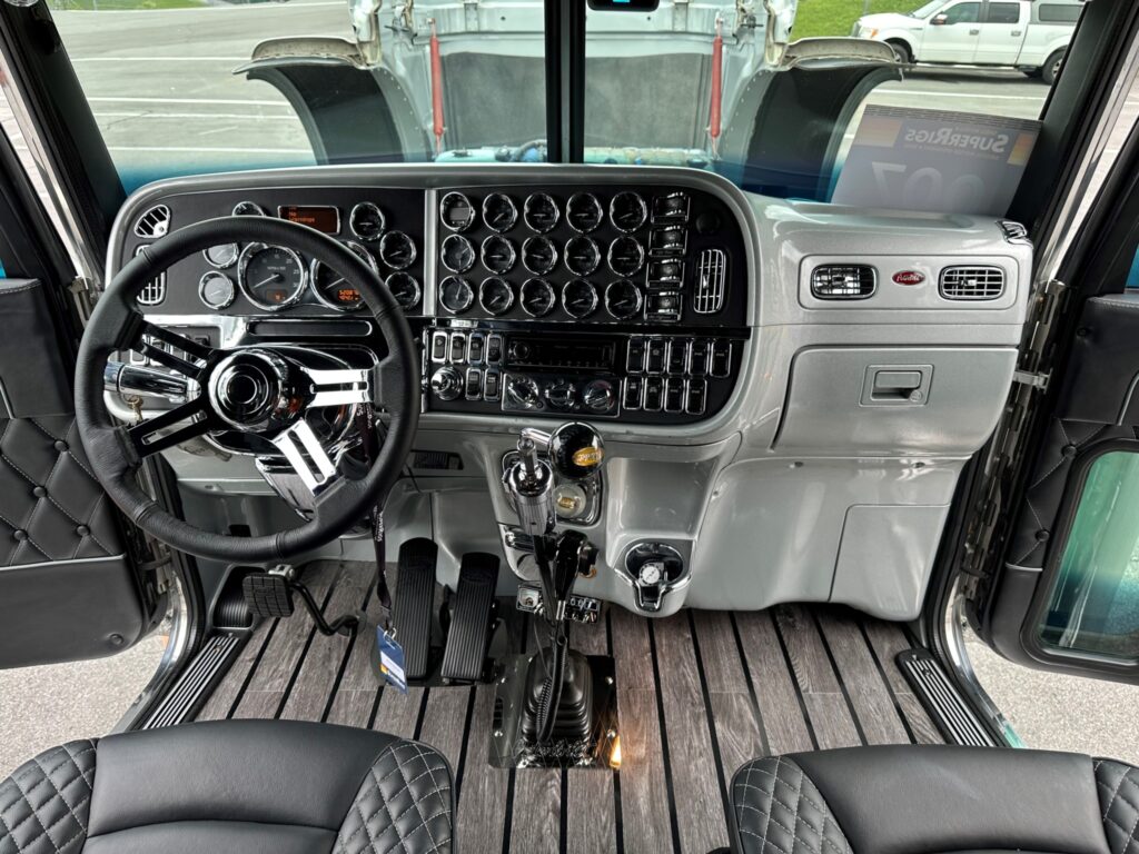 Interior of a cab