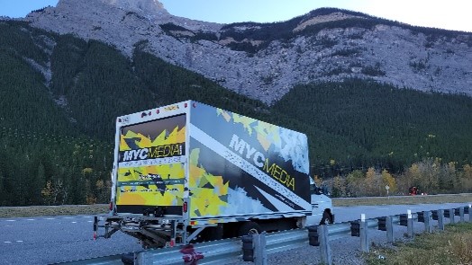 Picture of a MYC Media vehicle