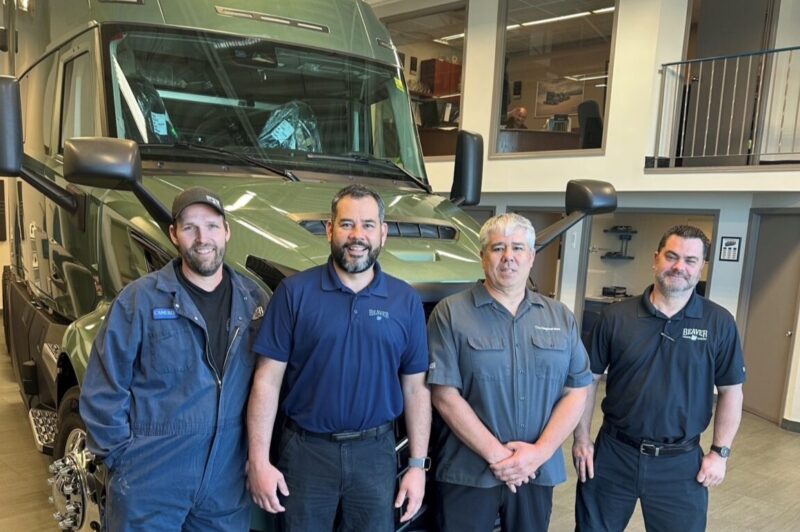 Team Regenerates from Beaver Truck Centre, Winnipeg, MB pictured left to right: Cameron Glass, Sergio Galdamez, Randall Wiebe, and Chris Ingram.