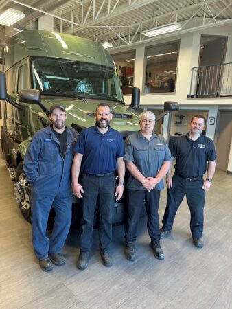 Team Regenerates from Beaver Truck Centre, Winnipeg, MB pictured left to right: Cameron Glass, Sergio Galdamez, Randall Wiebe, and Chris Ingram.