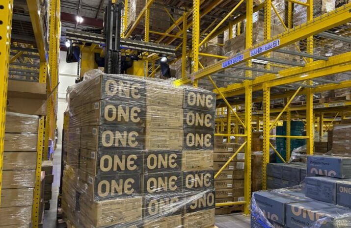 Global Protection Corp's ONE shipment in a warehouse