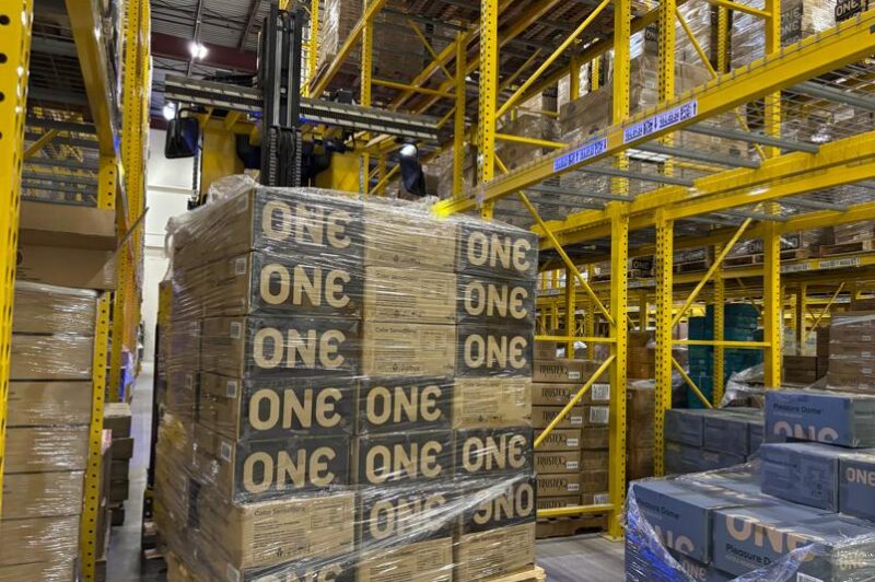 Global Protection Corp's ONE shipment in a warehouse