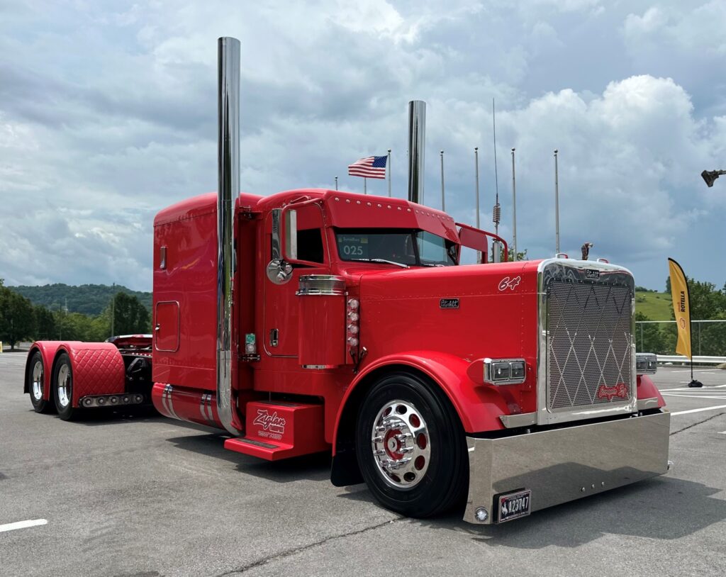 A red truck