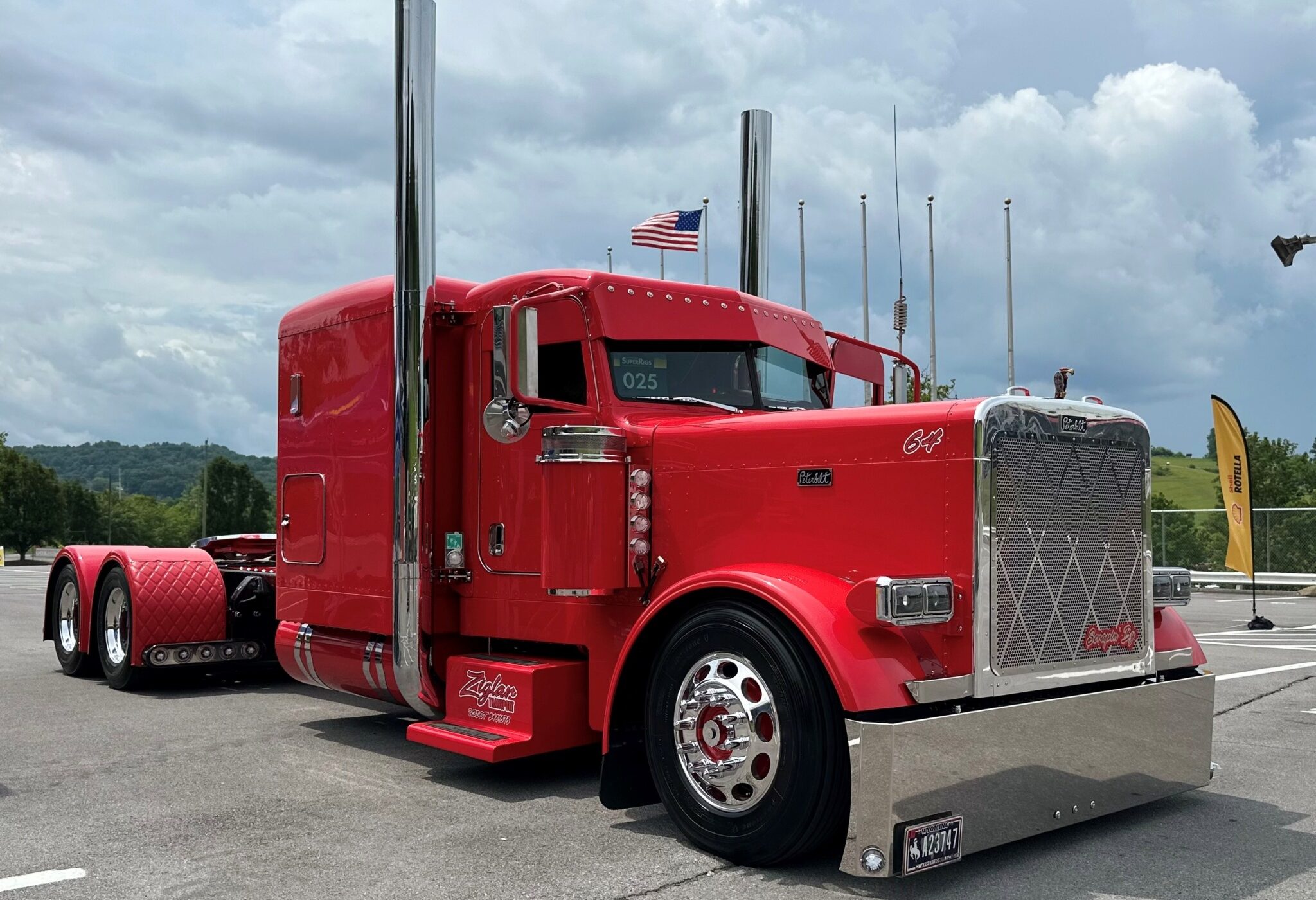A red truck