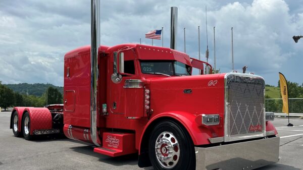 A red truck